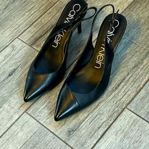 Black Calvin Klein heels. Size 11